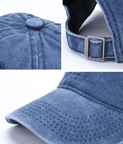 Kids Solid Cotton Baseball-Hat - Baby-Boys Washed Cotton Baseball Hats Toddler Infant Baseball-Cap For 2-7 Years (Navy, 2-7Years