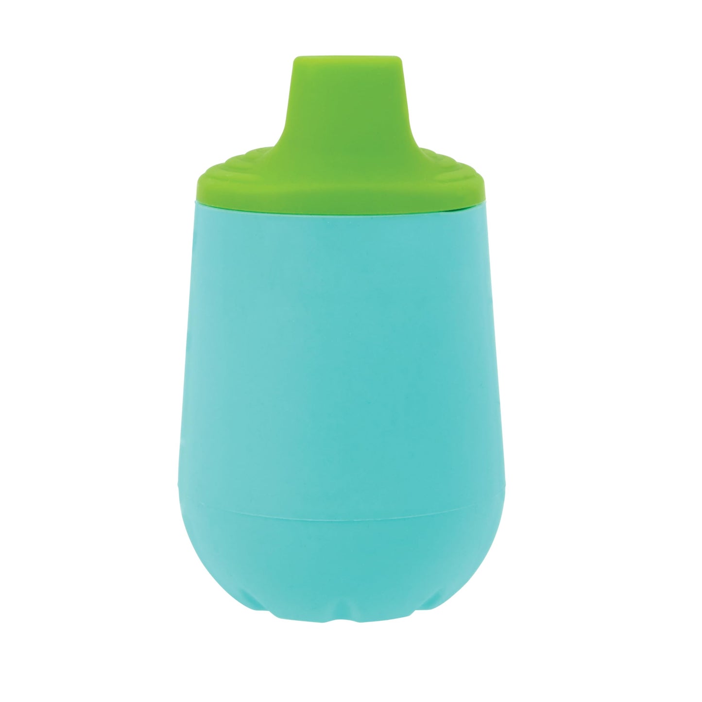 Nuby First Training Cup Set - Silicone Tumbler With Spout And Straw Combo - 4 Oz - 6+ Months - Neutral