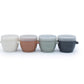 Melii Snap & Go Baby Food Storage Containers With Lids, Snack Containers, Freezer Safe, 4 Oz - 4 Pack, Earth Tones