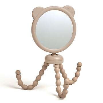 Itzy Ritzy Stroller Mirror - Features 360 Degree Swivel Design, Tilting Mirror & Flexible, Easy-Attach Wraparound Legs (Bear)