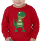 Dinosaur Boys Valentines Shirt Long Sleeve Funny Trex Heart Crusher Valentine Day Toddler Boy Kids T-Shirt 4T Red