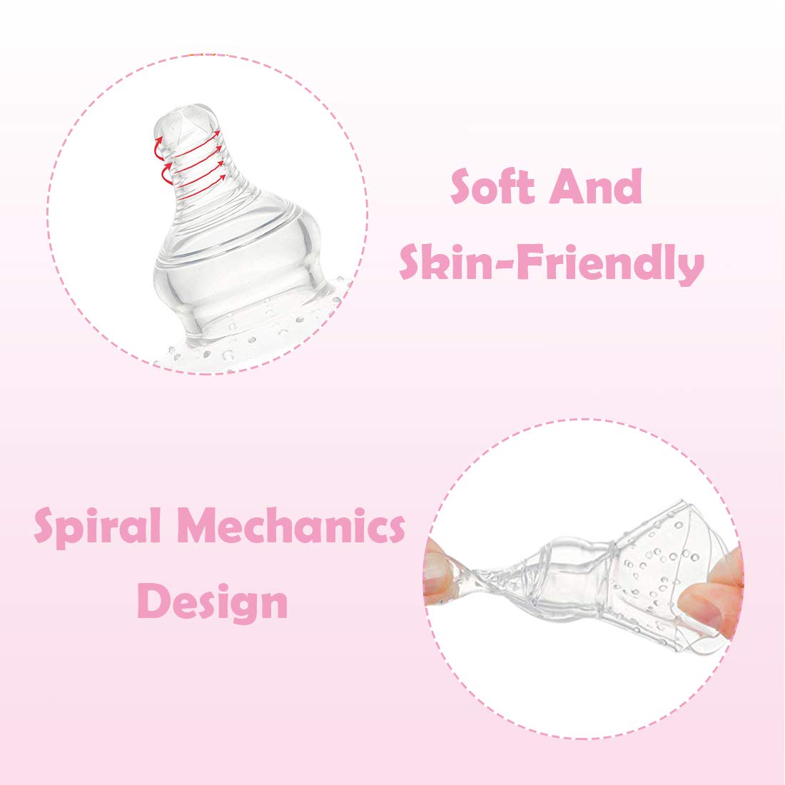 2 Pack Nipple Shields For Nursing Newborn 20Mm, Nippleshield For Breastfeeding Nursing Mothers With Inverted & Sore Nipple With