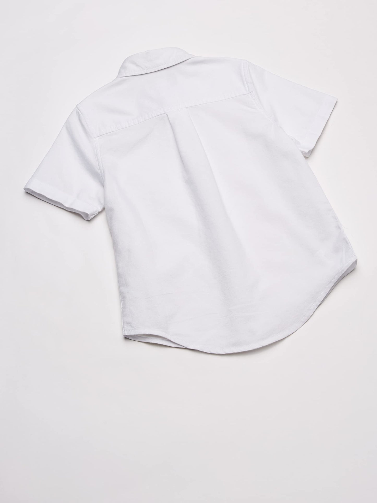 The Childrens Place Baby Boys and Toddler Boys Short Sleeve Oxford Button Down Shirt, White, 3T