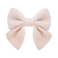 Spenlly 4.3 Inch Hair Bows Clip Big Hair Bow Clip Hair Barrettes Hair Accessories For Baby Girls Kids (Cream White)