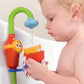 Yookidoo Toddler and Baby Bath Toy (Ages 1-3): Flow N Fill Spout-3 Stackable Play Cups - Battery Operated Moveable Hose Toy and