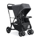 Joovy Caboose UL Sit and Stand Double Stroller with Bench Seat and Standing Platform, Plentiful Storage, Auto-Lock Quick-Fold, a