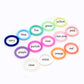 20Pcs Mix 14 Colors Safe Silicone O Ring Baby Silicone Pacifier Dummy Chain Adapter Holder O Ring Inner Size 21.5Mm