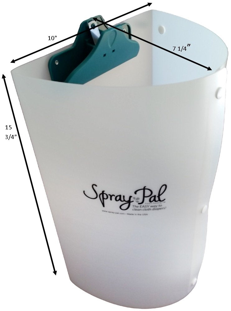 Spray Pal - Original Cloth Diaper Sprayer Splatter Shield - Pre-Rinse Messy Laundry with Diaper Sprayer or Hand Held Bidet - Pre