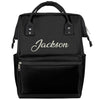 Baby Diaper Bags Backpack for Boy Girls Nursing Baby Bag Backpack for Mom Stroller Bag with Name Mommy Bags Black Diaper-Backpac