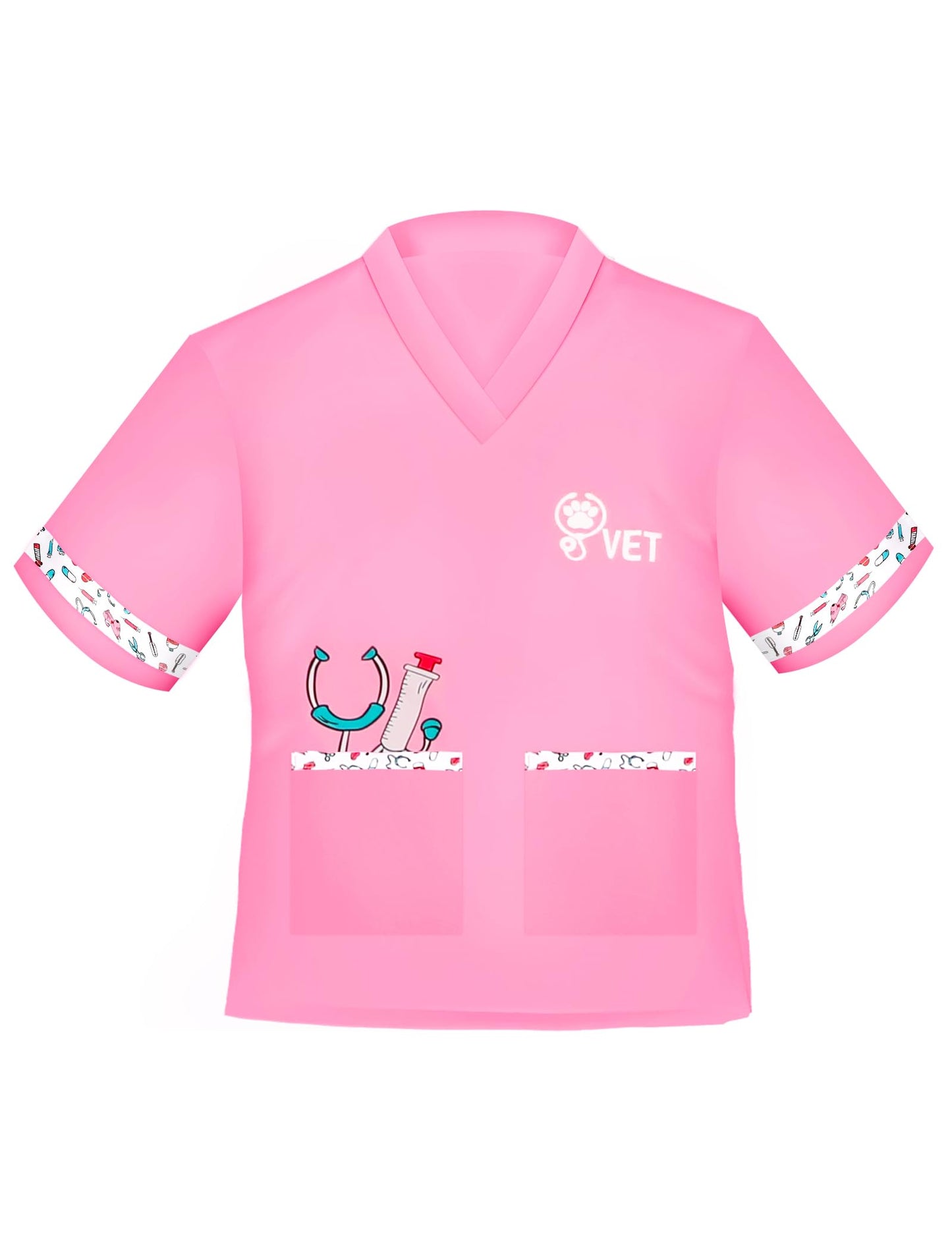 Anphile Kids Veterinarian Costume, Kids Doctor Vet Costume Outfit Pretend Play Dress Up Set For Career Day