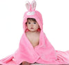 naughty baby Soft Towel for Baby Boys and Baby Girls, Baby Towel, Bathrobe Hooded Blanket Wrapper (Light Pink)