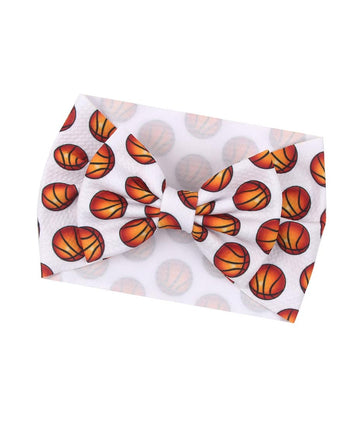 Baby Basketball Headband Turban Babies Basketball Bowknot Baby Basketballs Hair Band Bow BTB12 (B1, Free Size)