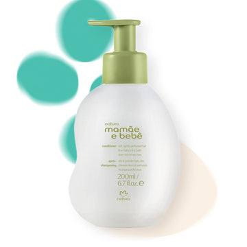 natura - Mame e Beb Baby Conditioner - Untangle & Soften Baby Hair - 100% Vegan - Self-Preserving Formula - 97% Natural Origin -