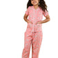 Tweeny Mini Kids Night Dress for Girls | Pure Rayon Night Suit for Girls | Half Sleeve Shirt with Pyjama Set | Floral Night Wear
