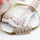 Xichenbaby Girls Crown Headband Newborn Princess Head Band Headdress Elastic Hair Band (Crystal -2Pack)