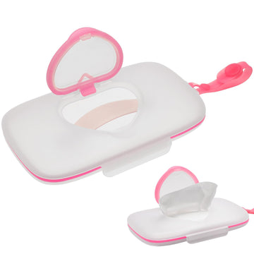 Wipes Dispenser For Travel, Portable Wipe Holder Wipes Container Refillable Diaper Wipe Case For Travel Outdoor Cars Wipes Pouch