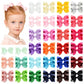 58Pcs 3 Inches Grosgrain Ribbon Pinwheel Hair Bows Alligator Clips Hair Barrettes Accessories For Baby Girls Kids Toddlers Teens