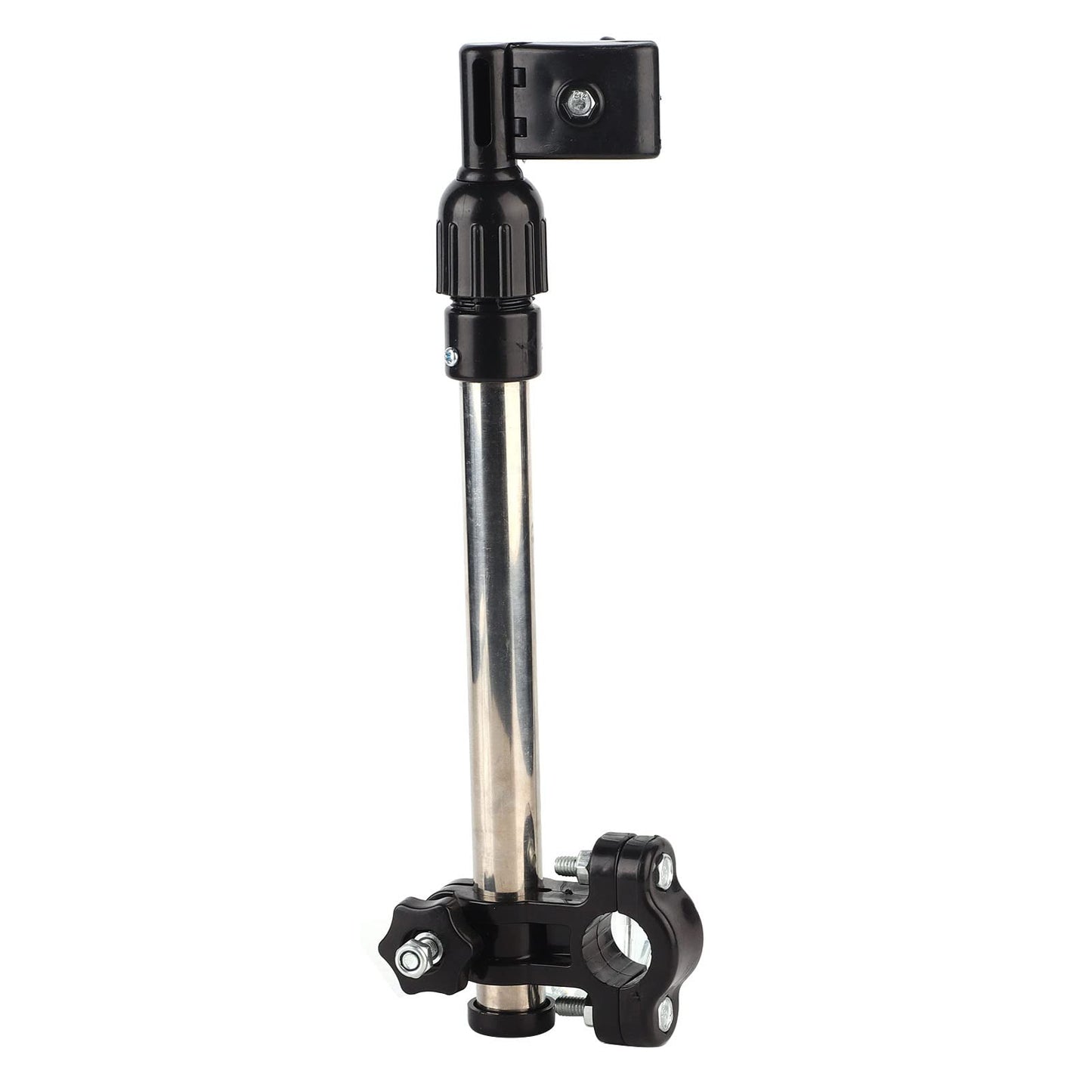 Pilipane Bicycle Umbrella Clamp Holder, Adjustable Umbrella Mount Holder No Need Any Tooling to Attach Umbrella Clamp for Wheelc