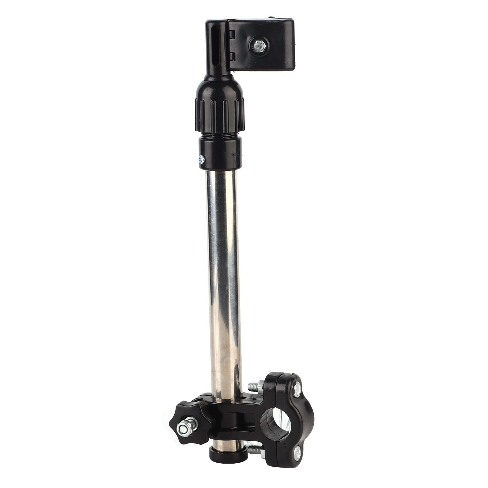 Pilipane Bicycle Umbrella Clamp Holder, Adjustable Umbrella Mount Holder No Need Any Tooling to Attach Umbrella Clamp for Wheelc