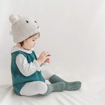 Baby Non Slip Grip Socks Toddler Knee High Anti Skid Crew Slipper Crawling Socks For Girls Boys Newborn (M(1-3T))