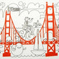 Modern-Twist Waterproof, Dishwasher Safe Mark-Mat, Mat & Marker Set, San Francisco