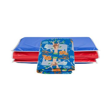 Kindermat + Eric Carle Kinderbundle - The Very Hungry Caterpillar And Friends - Full Nap Mat & Washable Cover, Special Edition -