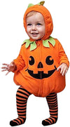 Oneflow Infant Toddler Baby Girls Boys Halloween Pumpkin Costumes Cute Hooded Romper Top Leggings Pants Outfit Clothes Set (18-2