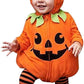 Oneflow Infant Toddler Baby Girls Boys Halloween Pumpkin Costumes Cute Hooded Romper Top Leggings Pants Outfit Clothes Set (12-1