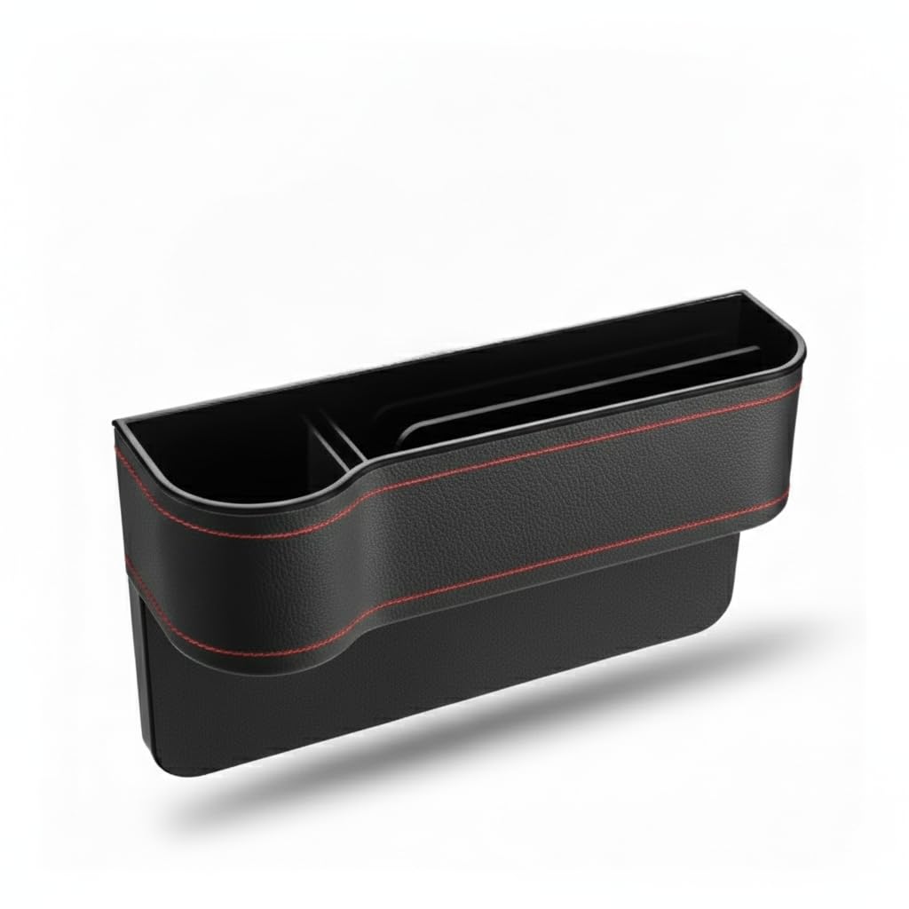 ELEXA Car Side Gap Organizer Seat Gap Storage Box for Car Interior, Phone Wallet Bottle Coin Storage with Easy Fit Design (Pack 