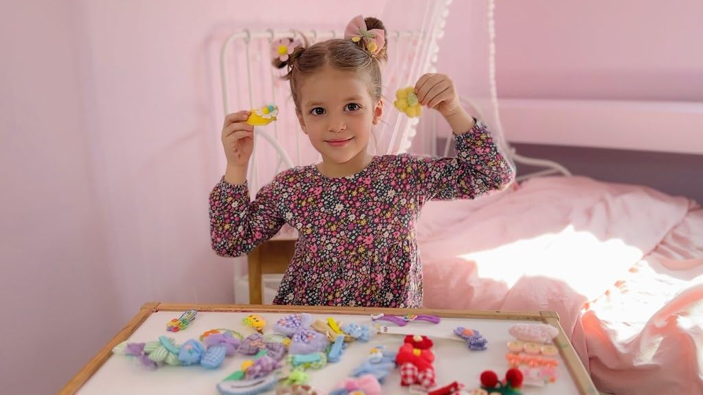 Hair Clips For Girls 69 Pcs Bundle No Slip Assorted Barrettes For Kids Bows Cute Hair Accessories For Little Girls Teens Toddler