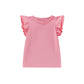 Infant Toddler Baby Girl Top Basic Plain Ruffle T-Shirt Blouse Casual Clothes (4-5 Years, Pink)