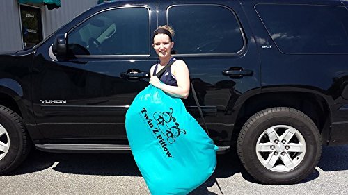 Twin Z Pillow The 6 Uses In 1 Twin Pillow ! Grey Plus Free Travel Bag!