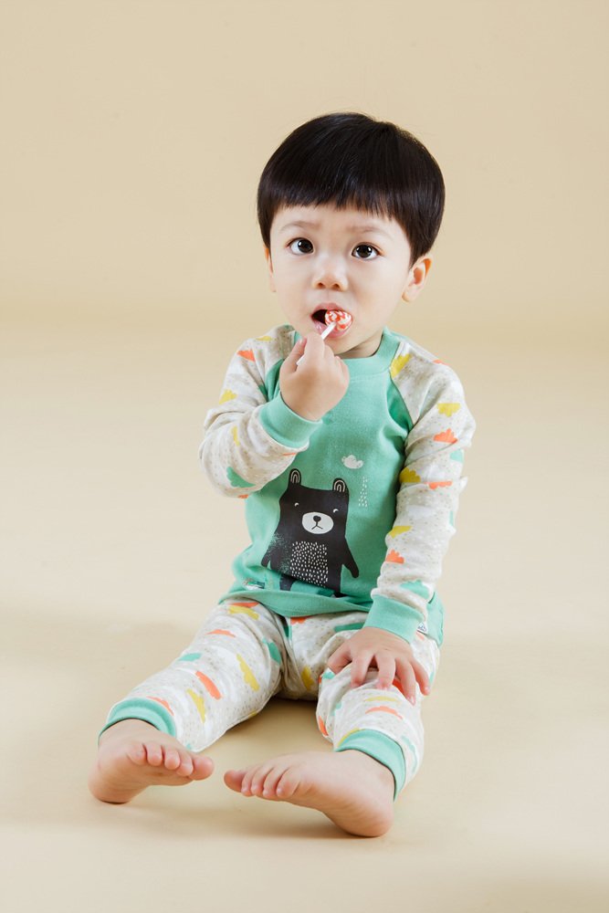 Vaenait Baby Kids Boy Long Sleeve Cotton Sleepwear Pajamas 2Pcs Set Bear Friend 12-18M/Xs