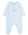 Little Me Baby Boys' Thank Heavens Footie, White/Lt. Blue, 3 Months
