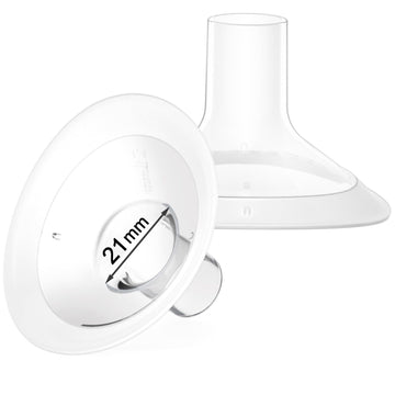 Replace Flanges 2-Pack Of 21Mm Breast Shields Compatible With Lansinoh, Medela, Spectra Breast Pumps, Pump Parts For Medela Brea