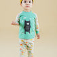 Vaenait Baby Kids Boy Long Sleeve Cotton Sleepwear Pajamas 2Pcs Set Bear Friend 12-18M/Xs