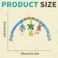 Caterbee Baby Baby Bouncer Toy bar, Clip on Crib & Pram Activity Bar Toy Travel Arch Bassinet Toys for Toddlers (Star)