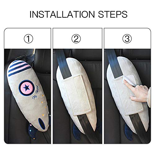 Kelendle Seat Belt Pillow Kids Car Seat Belt Cover Vehicle Shoulder Pads Car Seatbelt Cushion for Kids Seat Strap Pillows Kids A