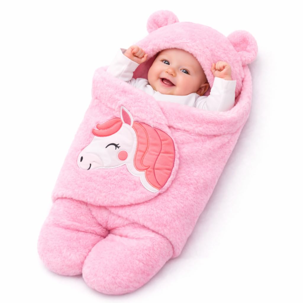 Brandonn Baby Blanket Newborn Gift Pack Of Swaddle Wrapper, 09 Months, Length 68 Cm X Width 68 Cm