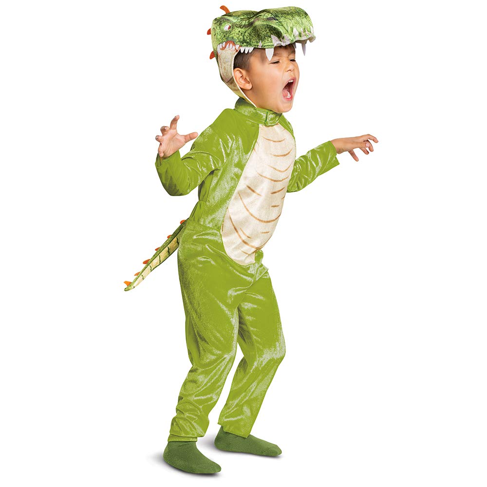 Disguise Gigantosaurus Giganto Costume, Disney Junior Cartoon Inspired Character Outfit, Classic Toddler Size Large (4-6) Green