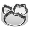 Happy Hues Stainless Steel Divided Meal Plate Tray3 Compartments Dinner Dish For Baby (Kitty)