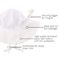 White Sun Protective Hat - 2T-4T