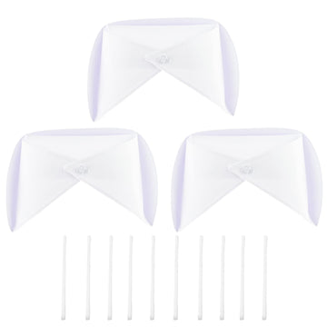 Miokun 3 Pack White Nurse Hat Headband Nurse Cap Costume And 10 Pins For Nursing School Graduation Party Supplies