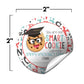 You Are One Smart Cookie Sweet Treat Themed Valentine Party Favor Sticker Labels For Kids, 40 2' Party Circle Stickers By Amand
