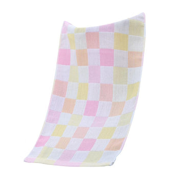 Club Bollywood2xDoubleDeck Pure Cotton Kids Children Hand Face Towel Plaid Pink 25x50cm|Baby|Bathing & Grooming|Towels & Washcl
