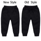 Haxico Unisex Kids Solid Cotton Drawstring Waist Winter Pants Toddler Baby Bottoms Active Sweatpants Black, 100(3T)