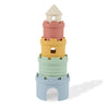 ZICRO Stacking Cups Toy,Teething Toys, Stacking Cups, Food-Grade Silicone Teethers,Age 6+ Months,Soft Bath Toy