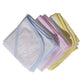 Bambini Hooded Towel With Pink Binding And Screen Prints
