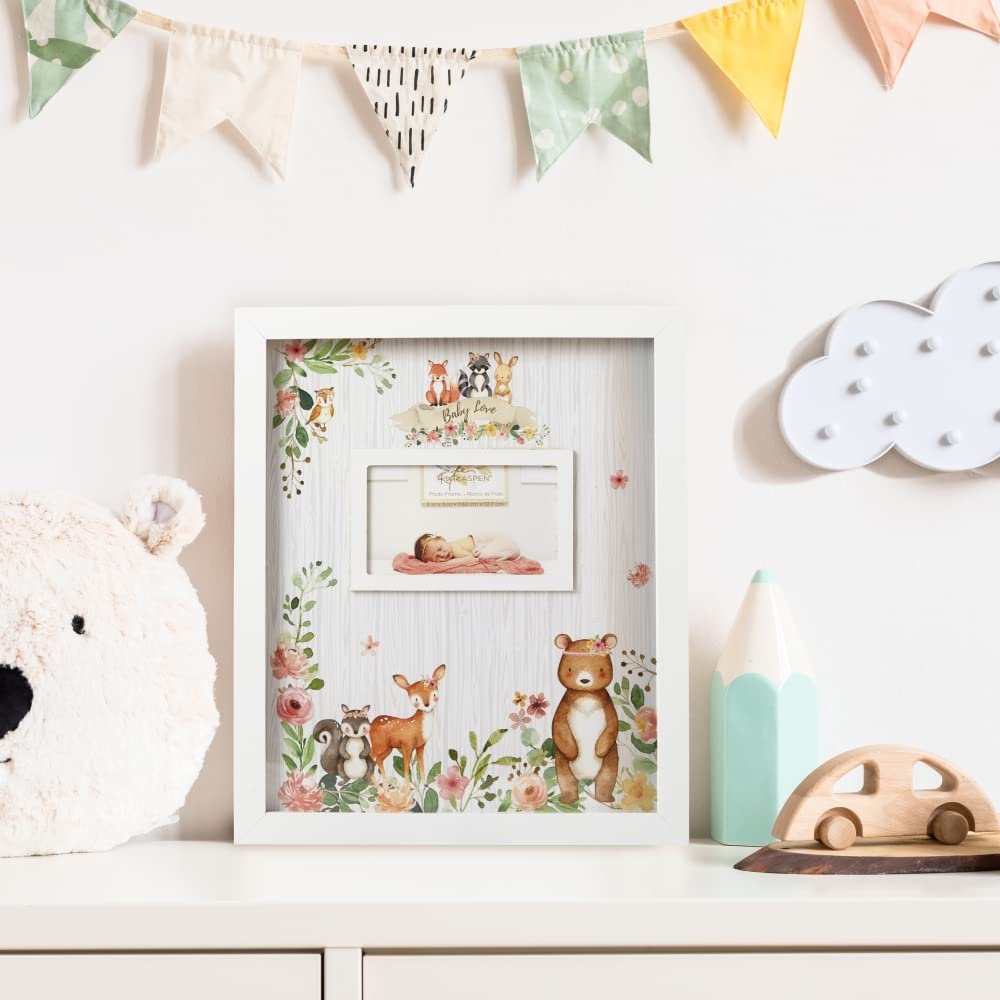 Kate Aspen Pink Woodland Baby Shower Decorations Guest Book Alternative With Wooden Teddy Bear Inserts, Woodland Nursery Decor