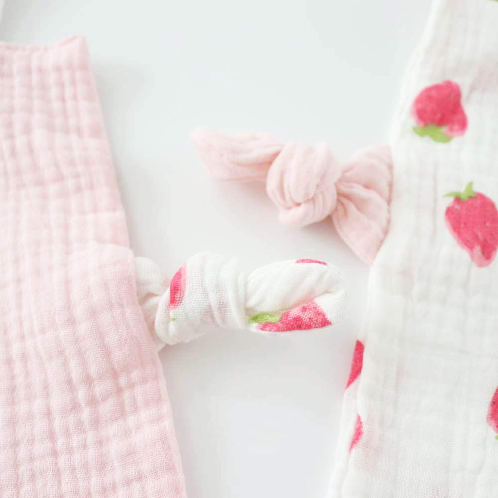 Bunny Security Blanket For Boys And Girls,Cotton Soft Breathable Muslin Soothing Towel Appeasing Toy For Infant,Newborn Gift,2 P